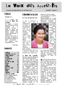 La Voix des Apprentis N° 3- Mai 2005