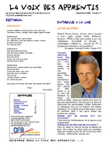 La Voix des Apprentis N° 7 – Décembre 2006 – L’absence