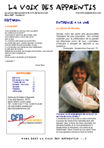 La Voix des Apprentis N° 8- Mars 2007 – Le climat