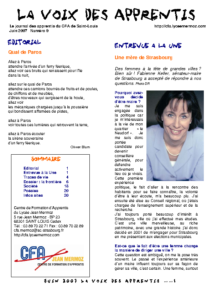 La Voix des Apprentis N° 9 – Juin 2007 – La frontière
