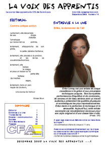 La Voix des Apprentis N° 14 – Décembre 2009 – La communication